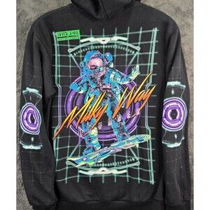 Chemistry Nasa Mens S Pullover Hoodie Space Unknown Boarder Black Milky Way